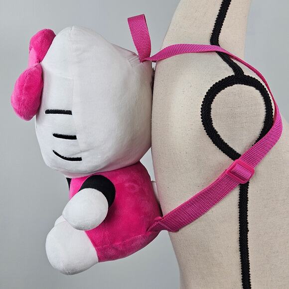 Sanrio Hello Kitty Plush Backback Pink Plushie Doll | One Size - Picture 5 of 13